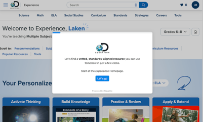 Welcome to DE Experience Screenshot