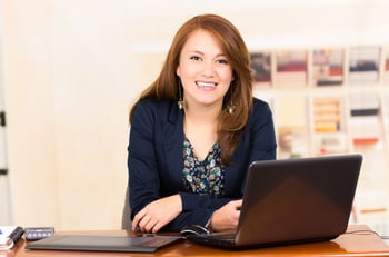 Administrator at desk