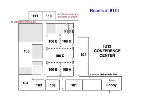 Map of IU13 Conference Center