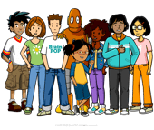 Group of BrainPop Characters