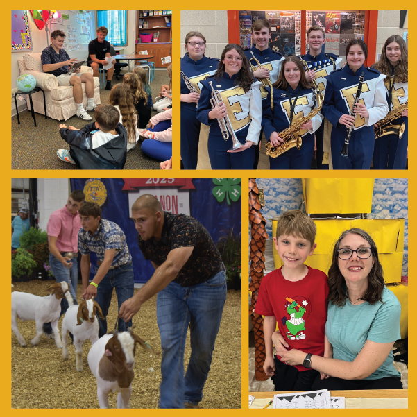Collage of images of student activities in the ELCO School District.